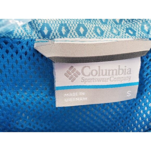 Columbia Women's Jacket Windbreaker Long Sleeve Pockets Hooded Blue Color Size S - Picture 6 of 11